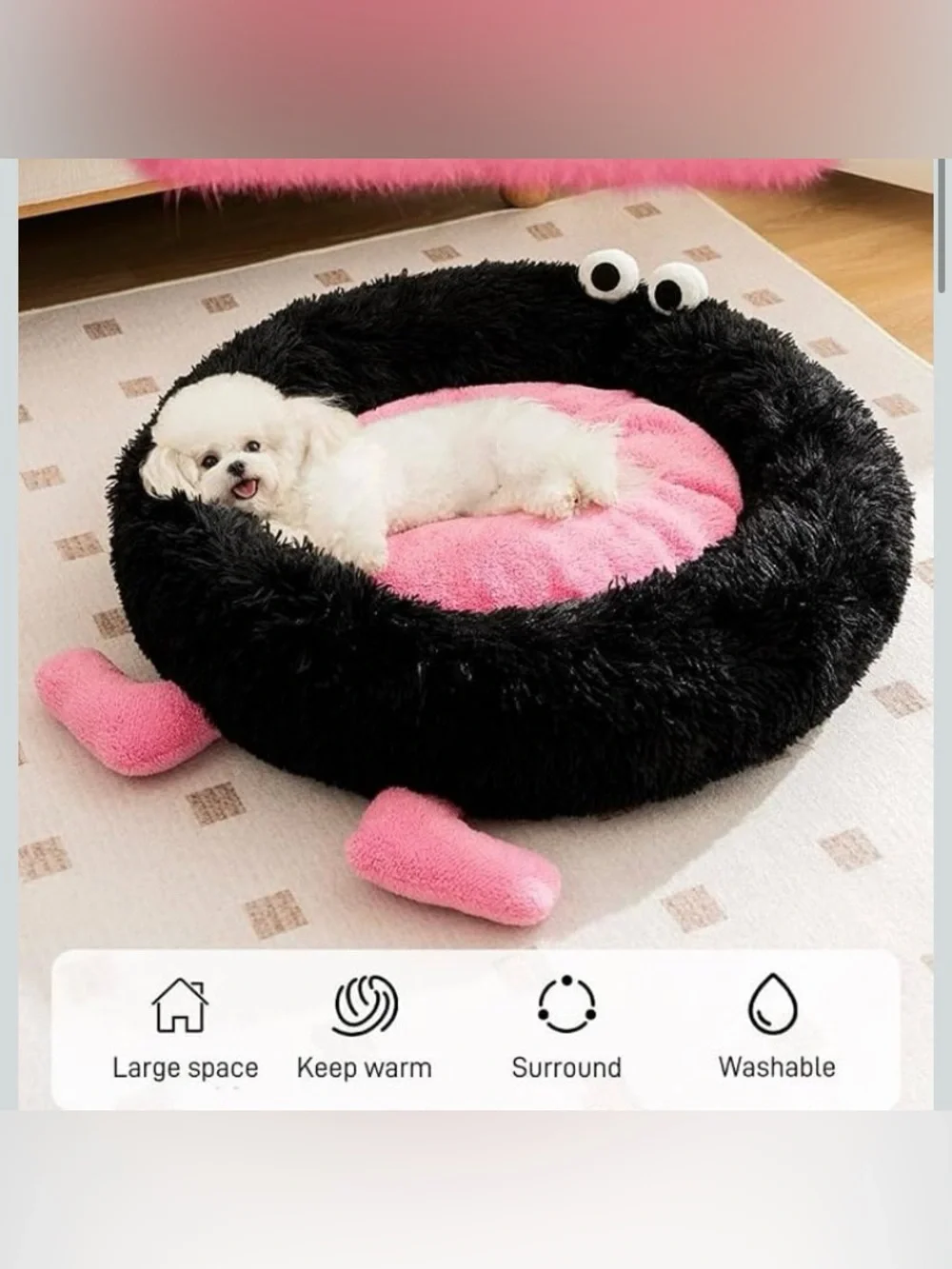 Cute Calming Dog Bed Indoor